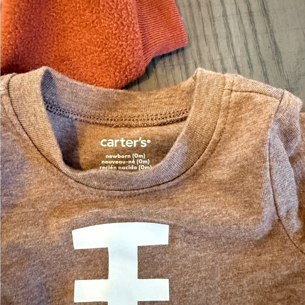 Football Fleece onesie and bodysuits - Picture 2 of 4
